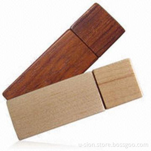 Wooden USB Pendrive, Various Logo Printings are Available, Supports Plug-and-Play Function